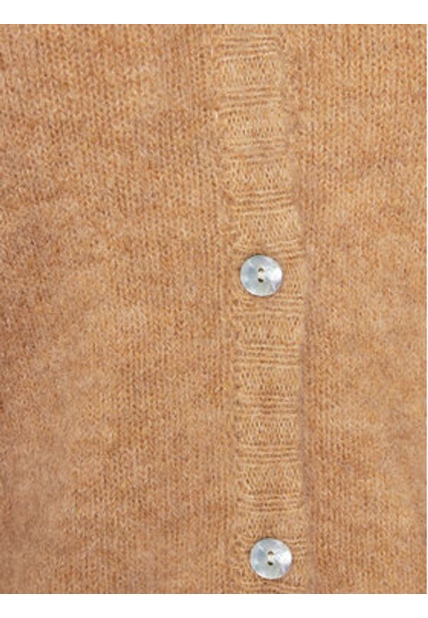 AMERICAN VINTAGE - American Vintage Kardigan East EAST19GE24 Brązowy Regular Fit. Kolor: brązowy. Materiał: syntetyk. Styl: vintage