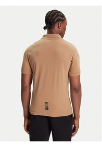 EA7 Emporio Armani Polo 8NPF14 PJVQZ U6171 Beżowy Regular Fit. Typ kołnierza: polo. Kolor: beżowy. Materiał: bawełna #3