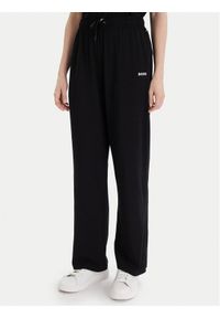 BOSS - Boss Spodnie dresowe 50520148 Czarny Relaxed Fit. Kolor: czarny. Materiał: bawełna #1