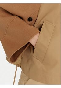 Weekend Max Mara Trencz Bazar 2515081041 Beżowy Relaxed Fit. Kolor: beżowy. Materiał: syntetyk, bawełna #5
