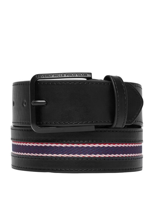 Beverly Hills Polo Club Pasek CEO-BHPC-M2-002-SS26 Czarny. Kolor: czarny. Materiał: materiał