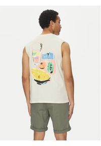 Jack & Jones - Jack&Jones Tank top Varenna 12273524 Écru Oversize. Materiał: bawełna #6