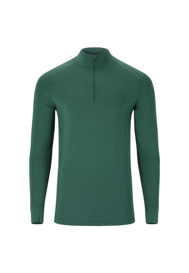 ENDURANCE - Bluza do biegania męska Endurance Lead. Kolor: zielony. Długość rękawa: długi rękaw