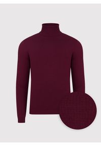 Pako Lorente - PAKO LORENTE - olf męski w bordowym kolorze. Typ kołnierza: golf. Kolor: szary, brązowy, czerwony, zielony. Materiał: nylon, wiskoza. Sezon: jesień #6