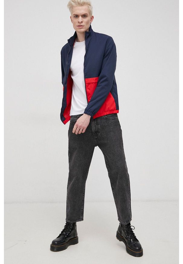 PRODUKT by Jack & Jones - Produkt by Jack & Jones Kurtka męska kolor granatowy przejściowa. Okazja: na co dzień. Kolor: niebieski. Materiał: poliester. Styl: casual
