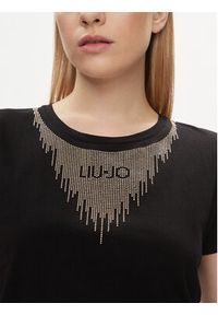 Liu Jo T-Shirt TA4195 J6040 Czarny Regular Fit. Kolor: czarny. Materiał: bawełna #2