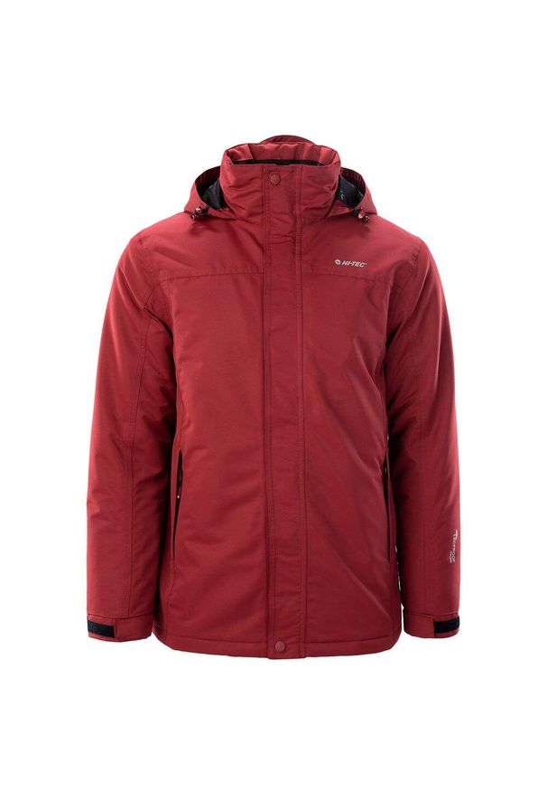 Hi-tec - Kurtka Męska Zimowa Chester. Kolor: czerwony, różowy, wielokolorowy, czarny. Sezon: zima. Sport: turystyka piesza