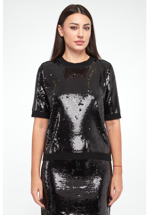 Twinset Milano - Bluzka damska cekinowa TWINSET