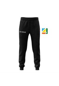 Czarne Spodnie do Joggingu Givova King 3XL - Komfort i Styl. Kolor: czarny. Sport: bieganie