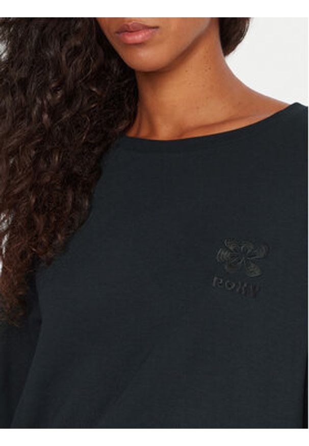 Roxy Bluza Surfing By Moonlight ERJFT05008 Czarny Relaxed Fit. Kolor: czarny