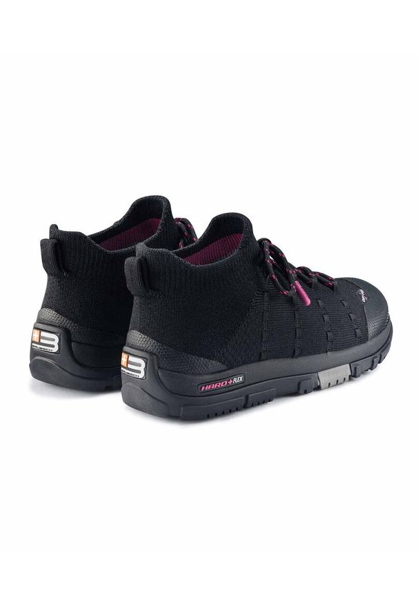 Buty turystyczne damskie wodoodporne Brubeck TREK MERINO. Okazja: na spacer. Kolor: czarny, różowy, wielokolorowy. Materiał: wełna. Szerokość cholewki: normalna. Styl: sportowy