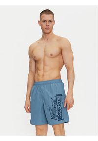 Lacoste Szorty kąpielowe MH9135 Niebieski Regular Fit. Kolor: niebieski. Materiał: syntetyk #3