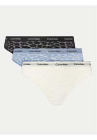 Calvin Klein Underwear Komplet 3 par fig brazylijskich 000QD5225E Kolorowy. Materiał: syntetyk. Wzór: kolorowy