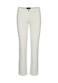 Vero Moda Jeansy Daf 10289168 Écru Straight Fit