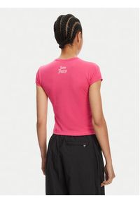 Juicy Couture T-Shirt Just Juicy JCGCT125040 Różowy Slim Fit. Kolor: różowy. Materiał: bawełna #5