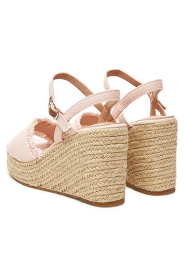 DeeZee Espadryle E0822-4A Różowy. Kolor: różowy. Materiał: materiał