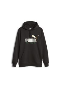 Bluza z kapturem Puma Logo Celebration, Mężczyźni. Typ kołnierza: kaptur. Kolor: czarny. Materiał: materiał, bawełna