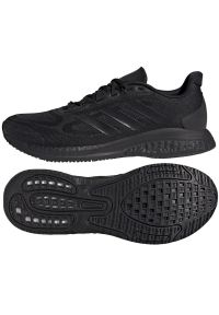Adidas - Buty do biegania adidas SuperNova+ M H04487 czarne. Kolor: czarny. Materiał: materiał, guma. Szerokość cholewki: normalna. Sezon: wiosna. Sport: bieganie