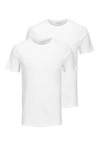 Jack & Jones Komplet t-shirtów Basic Crew Neck 12133913 Biały Regular Fit. Kolor: biały. Materiał: bawełna #1