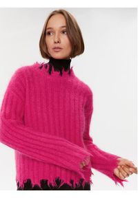 Herskind Sweter Caleb 4923970 Różowy Regular Fit. Kolor: różowy. Materiał: wełna #4