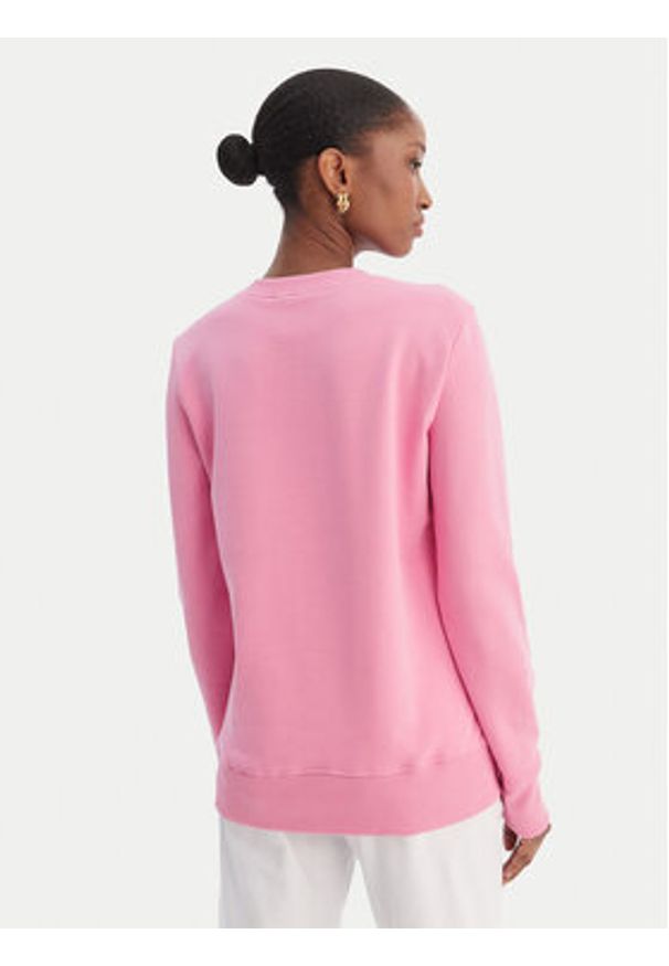 Versace Jeans Couture Bluza 80HAIE02 CF00E Różowy Regular Fit. Typ kołnierza: kołnierzyk włoski. Kolor: różowy. Materiał: bawełna