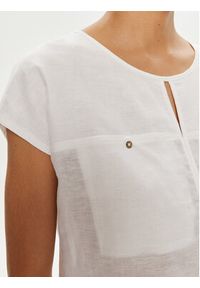 Olsen T-Shirt 11104870 Biały Regular Fit. Kolor: biały. Materiał: bawełna #3