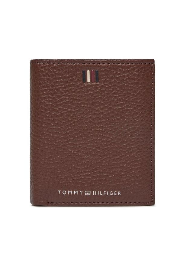 TOMMY HILFIGER - Tommy Hilfiger Duży Portfel Męski Th Central Trifold AM0AM11851 Brązowy. Kolor: brązowy