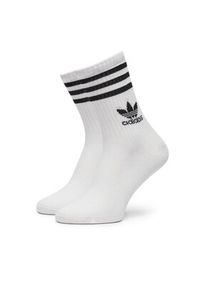 Adidas - adidas Zestaw 3 par wysokich skarpet unisex IJ0733 Biały. Kolor: biały. Materiał: materiał, bawełna #4