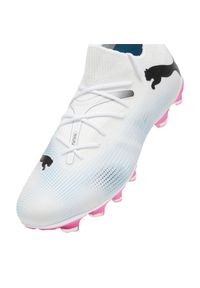 Buty piłkarskie Puma Future 7 Match FG/AG M 107715 01 białe. Kolor: biały. Materiał: dzianina, syntetyk. Szerokość cholewki: normalna. Sport: piłka nożna #10