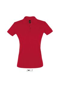 SOL'S - Damska koszulka polo Sol's Perfect. Typ kołnierza: polo. Kolor: czerwony #1
