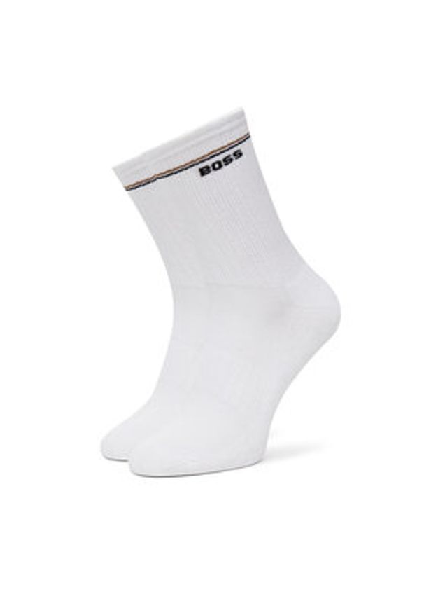 BOSS Skarpety długie 50502113 Biały. Kolor: biały. Materiał: bawełna, materiał