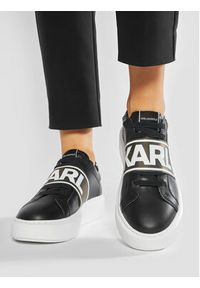 Karl Lagerfeld - KARL LAGERFELD Sneakersy KL62235 Czarny. Kolor: czarny. Materiał: skóra #9