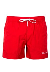 Champion - Strój kąpielowy Męski Script Logo. Kolor: czerwony. Styl: sportowy #1