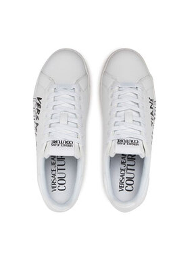 Versace Jeans Couture Sneakersy 78YA3SKC Biały. Kolor: biały. Materiał: skóra