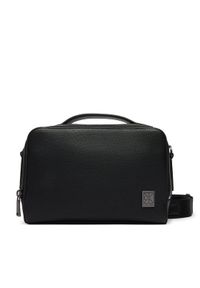 Calvin Klein Saszetka Emblem Hw Camera Bag LV04D3291G Czarny. Kolor: czarny. Materiał: skóra #1