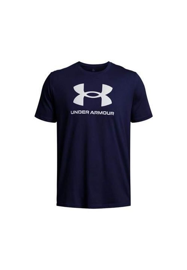 Koszulka sportowa męska Under Armour 1382911408. Kolor: niebieski. Długość rękawa: krótki rękaw. Długość: krótkie. Sport: fitness
