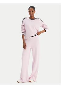 Liu Jo Sport Spodnie dzianinowe TF5252 MS59L Różowy Relaxed Fit. Kolor: różowy. Materiał: syntetyk. Styl: sportowy #9