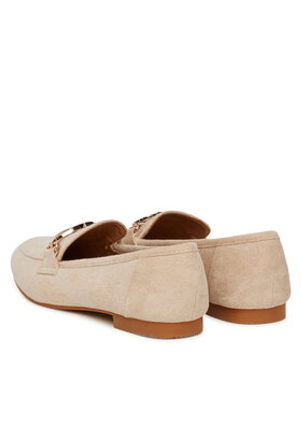 DeeZee Loafersy 200-1 Beżowy. Kolor: beżowy. Materiał: materiał