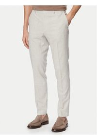 BOSS Spodnie materiałowe H-Genius-253 50561874 Szary Slim Fit. Kolor: szary. Materiał: wiskoza #1