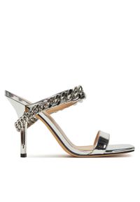 MICHAEL Michael Kors Klapki Bianca 40S5BCHS1M Srebrny. Kolor: srebrny. Materiał: skóra #1