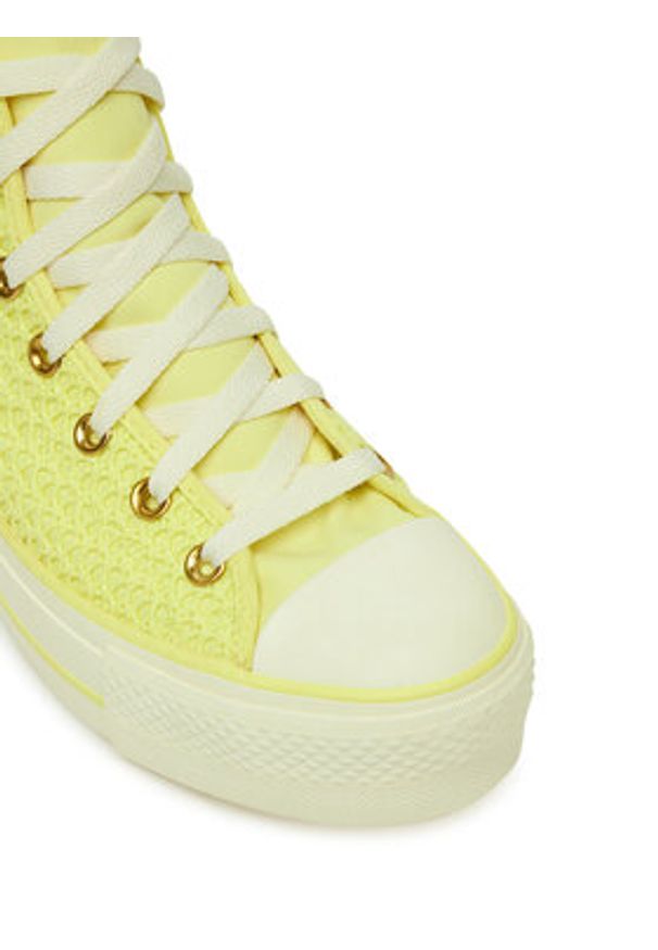 Converse Trampki Chuck Taylor All Star Lift Platform Knit A14967C Żółty. Kolor: żółty. Materiał: materiał. Obcas: na platformie