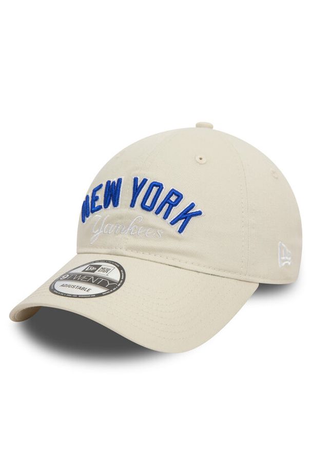 New Era Czapka z daszkiem Mlb Wordmark 920 Nyy 60503495 Beżowy. Kolor: beżowy. Materiał: materiał