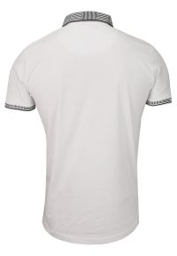Biała Bawełniana Koszulka POLO -Brave Soul- Męska, Krótki Rękaw, z Kołnierzykiem, Sportowa. Okazja: na co dzień. Typ kołnierza: polo. Kolor: biały. Materiał: bawełna. Długość rękawa: krótki rękaw. Długość: krótkie. Sezon: wiosna, lato. Styl: sportowy #2