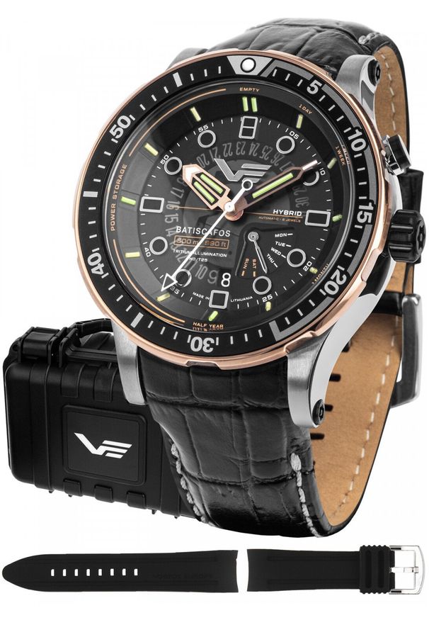 Zegarek Vostok Europe Zegarek męski Vostok Europe PX84-511E769 czarny. Kolor: czarny
