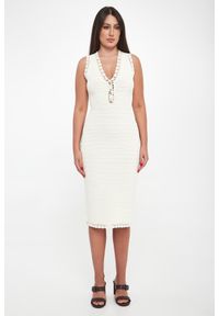 Twinset Milano - Sukienka dzianinowa ołówkowa TWINSET. Materiał: dzianina. Typ sukienki: ołówkowe #3