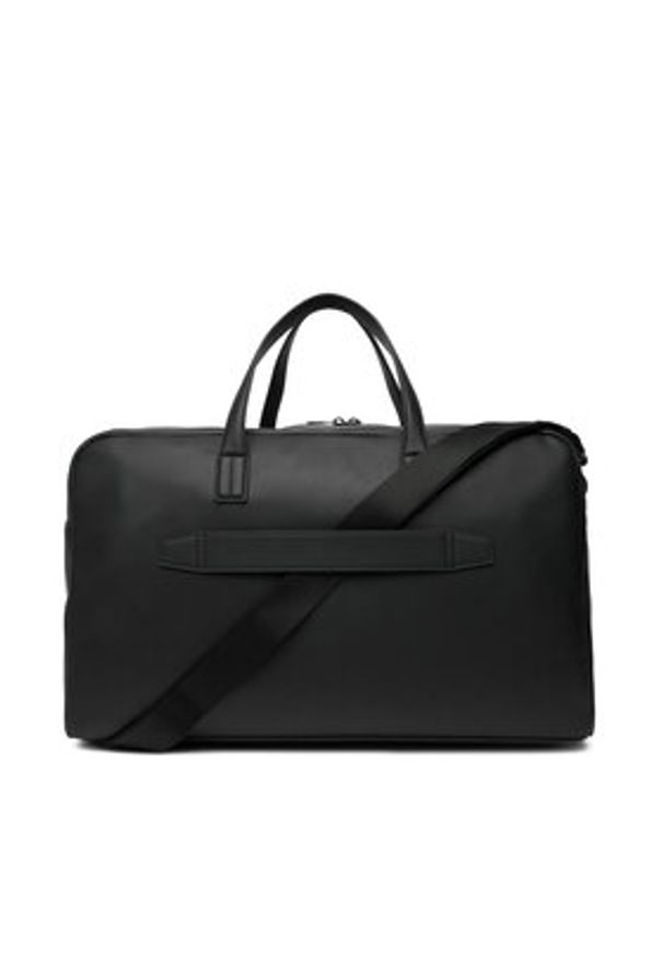 TOMMY HILFIGER - Tommy Hilfiger Torba Th Flag Duffle AM0AM14007 Czarny. Kolor: czarny. Materiał: skóra