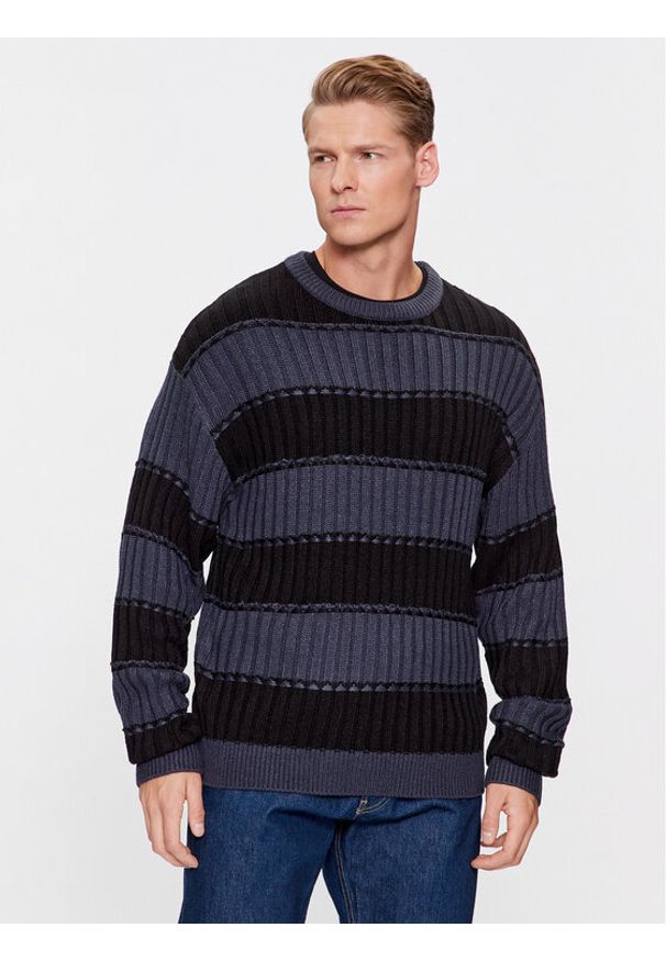 Jack & Jones - Jack&Jones Sweter 12241846 Granatowy Regular Fit. Kolor: niebieski. Materiał: syntetyk