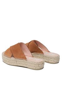 Manebi Espadryle Double Sole X Bands Sandals R 3.9 DX Brązowy. Kolor: brązowy. Materiał: zamsz, skóra