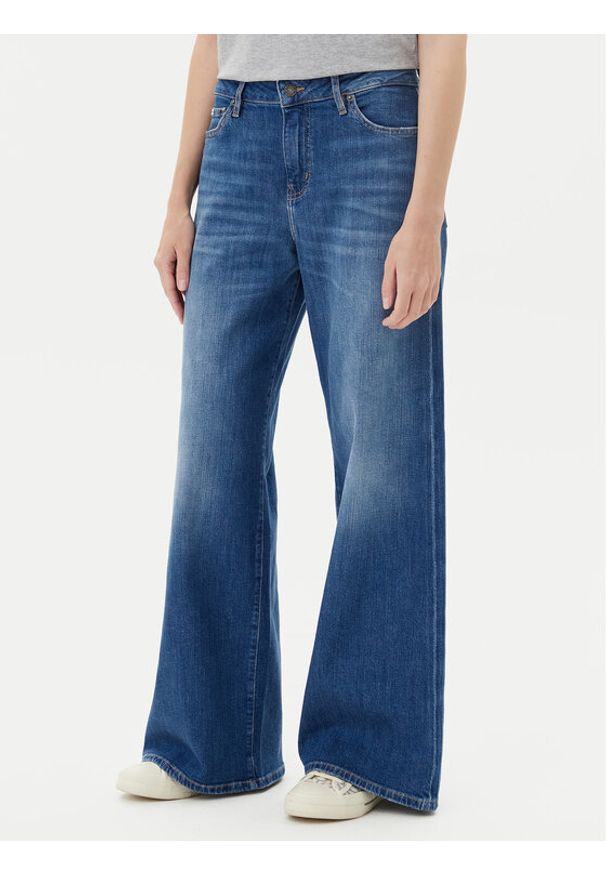 Guess Jeans Jeansy W5YA0O D0021 Niebieski Wide Leg. Kolor: niebieski