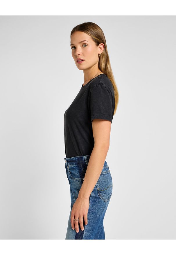 Lee - DAMSKA KOSZULKA LEE PERFECT TEE UNIONALL BLACK 112355164